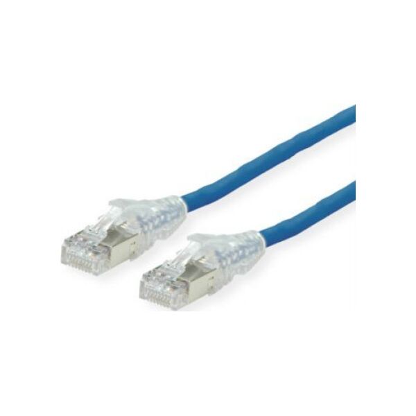 DTWYLER DTWYLER Kabel krosowy Kat.6A (klasa EA) S/FTP, CU 7702 flex LSOH, AMP v2, blau, 0,5 m