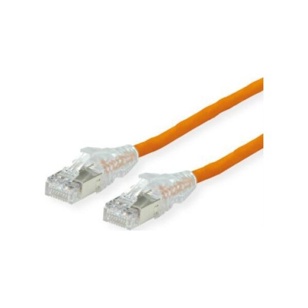 DTWYLER DTWYLER Patchkabel Kat.6A (klasa EA) S/FTP, CU 7702 flex LSOH, AMP v2, pomarańczowy, 2 m
