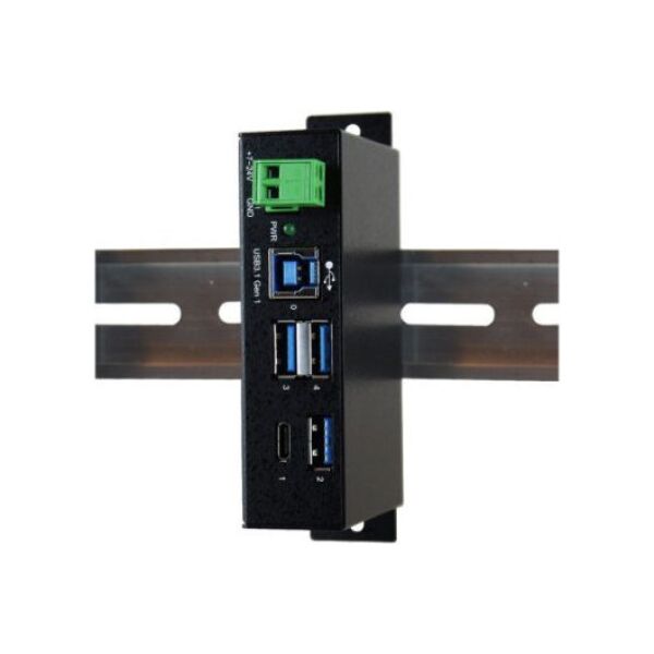 Exsys EXSYS EX-1194HMS 4-portowy USB 3.2 Gen1 HUB C-Buchse, ochrona przeciwprzepięciowa 15KV ESD