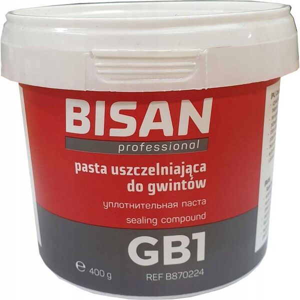 Bisan PASTA DO GWINTÓW GB1 400G (PUSZKA) woda/ gaz [12]