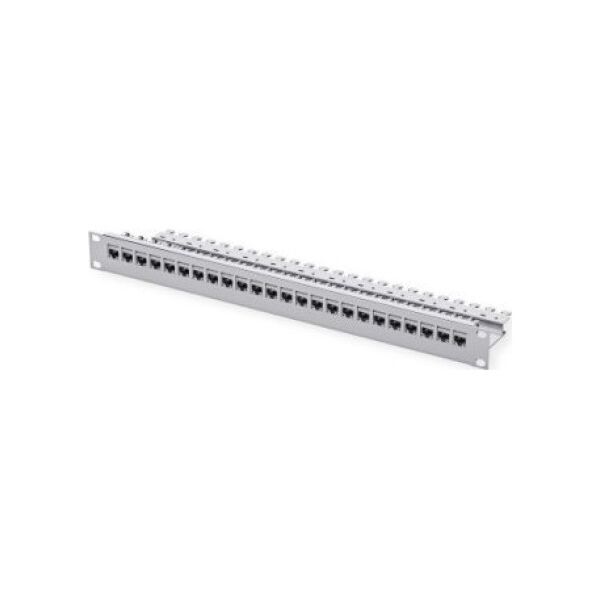 Triton Stelaż modułowy 19 1 U, z 24 modułami AMJ-SL kat. 6A (klasa EA) (ISO/IEC), szary