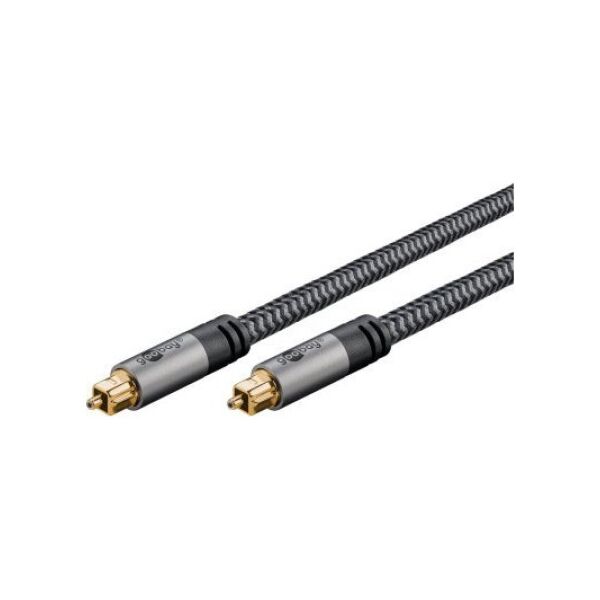 Kabel Goobay Kabel TOSLINK, 5 m, Sharkskin Grey - Długość kabla 5 m