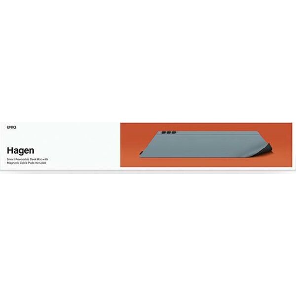 Uniq UNIQ Hagen dwustronna magnetyczna podkładka na biurko czarno-niebieski/midnight black-washed blue