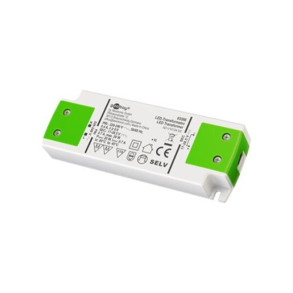 Goobay Transformator prądu stałego do LED 28,5 V (DC)/20 W