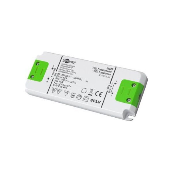 Goobay Transformator prądu stałego do LED 17 V (DC)/12 W