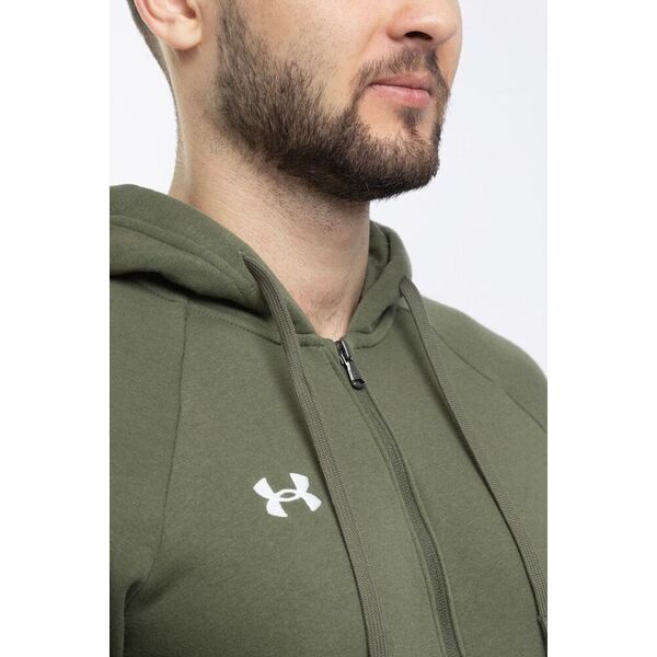 Under Armour Bluza męska Under Armour Rival Fleece FZ Hoodie khaki 1379767 390 M