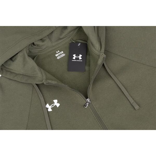 Under Armour Bluza męska Under Armour Rival Fleece FZ Hoodie khaki 1379767 390 L