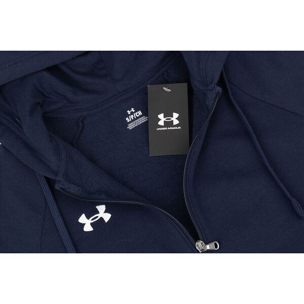 Under Armour Bluza męska Under Armour Rival Fleece FZ Hoodie granatowa 1379767 410 2XL