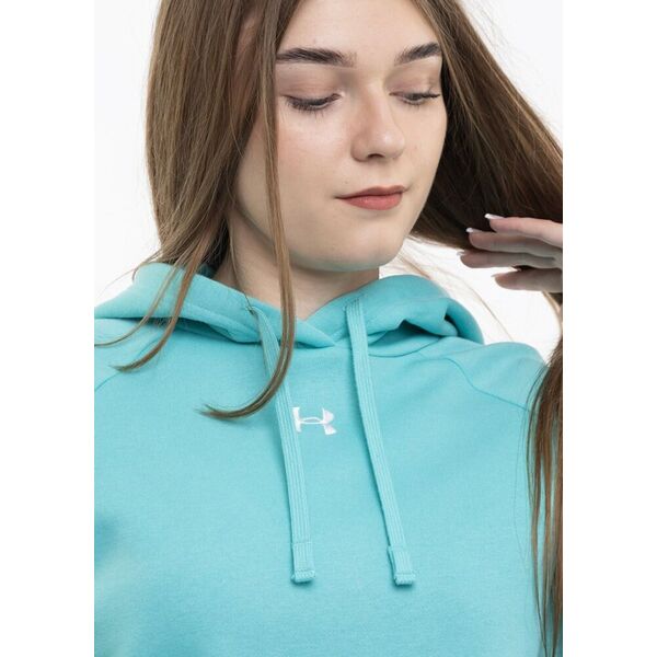 Under Armour Bluza damska Under Armour Rival Flecce Hoodie miętowa 1379500 482 L