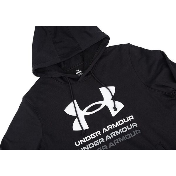 Under Armour Bluza męska Under Armour UA Rival Terry Graphic Hoodie czarna 1386047 001 XL