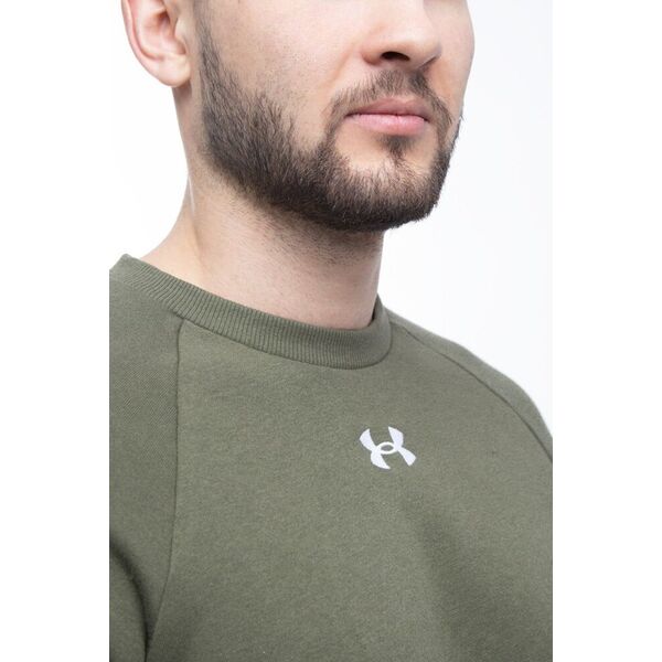 Under Armour Bluza męska Under Armour Rival Fleece Crew khaki 1379755 390 M
