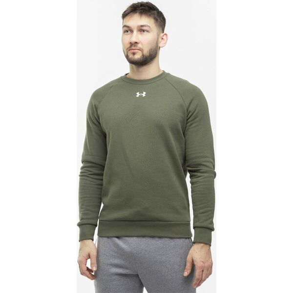 Under Armour Bluza męska Under Armour Rival Fleece Crew khaki 1379755 390 L
