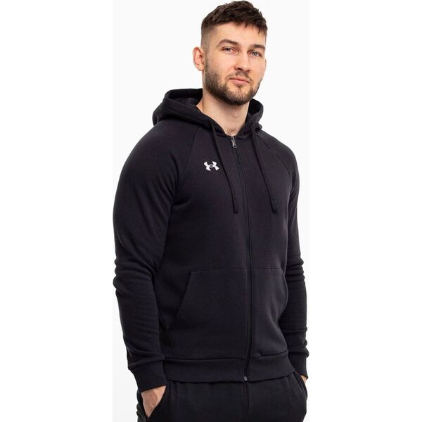 Under Armour Bluza męska Under Armour Rival Fleece FZ Hoodie czarna 1379767 001 L