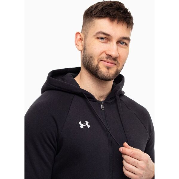 Under Armour Bluza męska Under Armour Rival Fleece FZ Hoodie czarna 1379767 001 M