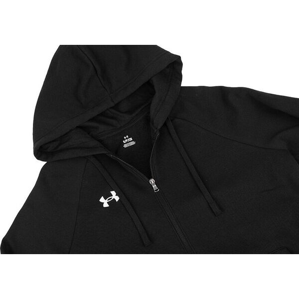 Under Armour Bluza męska Under Armour Rival Fleece FZ Hoodie czarna 1379767 001 XL