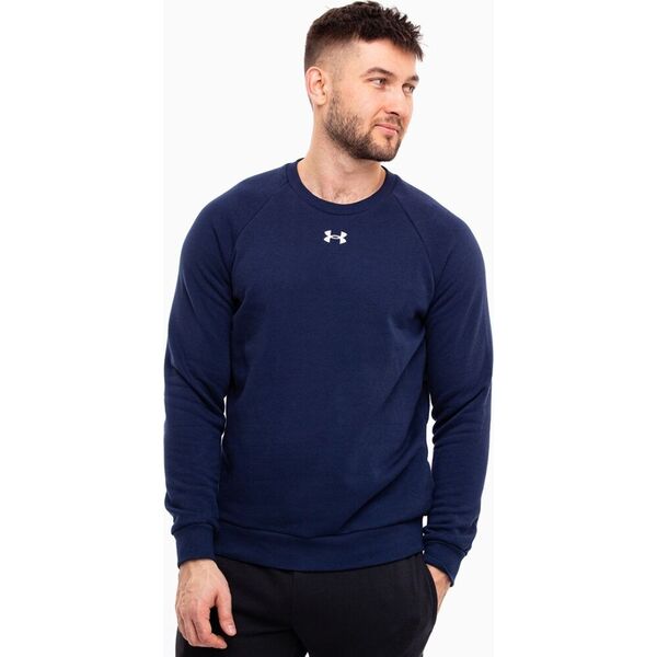 Under Armour Bluza męska Under Armour Rival Fleece Crew granatowa 1379755 410 XL
