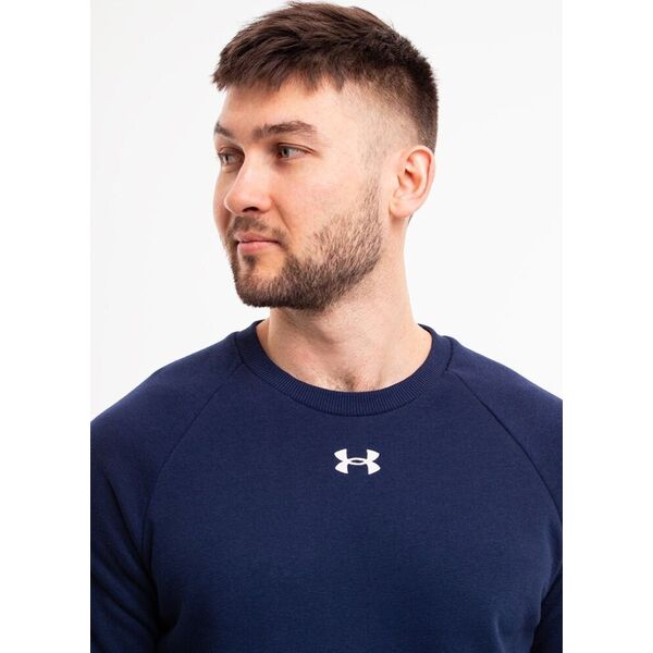Under Armour Bluza męska Under Armour Rival Fleece Crew granatowa 1379755 410 2XL