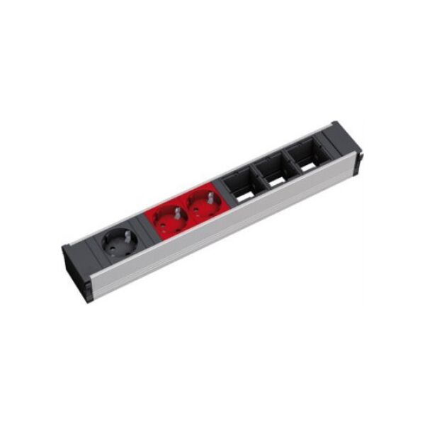 Bachmann BACHMANN CONI 1xCEE7/3 2xCEE7/3 czerwony, Gniazdo peryferyjne 1x czarny + 2x czerwony