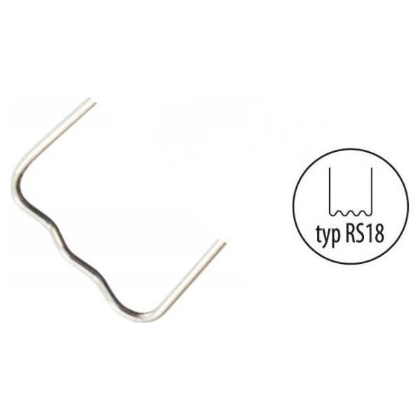 Dedra Zszywki do plastiku typ RS18, 0.8mm, mała fala,100szt