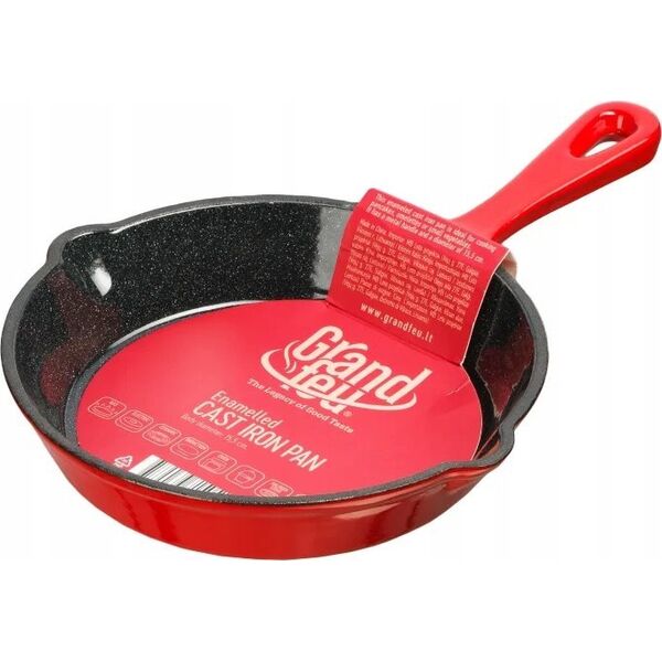 Patelnia Sourcing RED IRON CAST SKILLET 15.5 CM