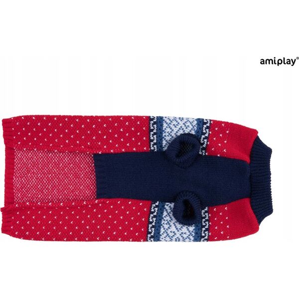 Amiplay SWEATER DOG BERGEN 19CM RED