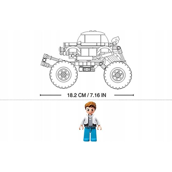 Sluban CONSTR OFF ROAD VEHICLE 264PCS M38-B1158