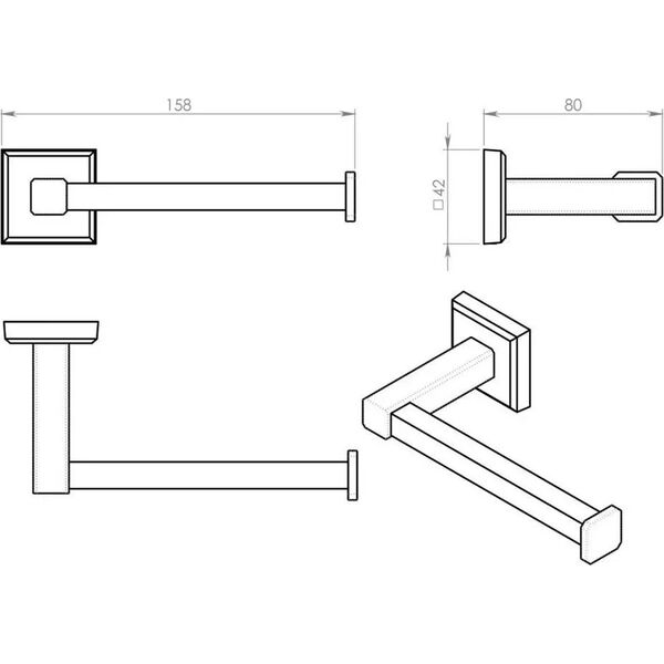 Sourcing TOILET PAPER HOLDER COLORADO 6924 13