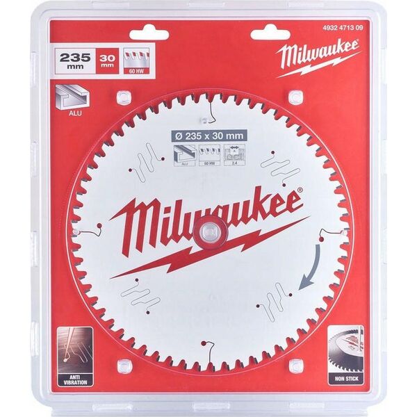 Milwaukee MILWAUKEE CIRCULAR SAW 235x30x2.4x60z ALUMINUM