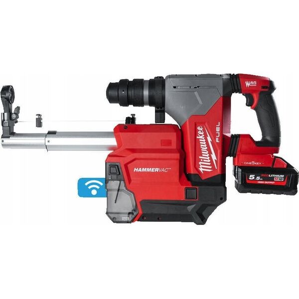 Milwaukee MILWAUKEE.BATTERY HAMMER. M18ONEFHXDEL-552C + EXTRACTION SYSTEM