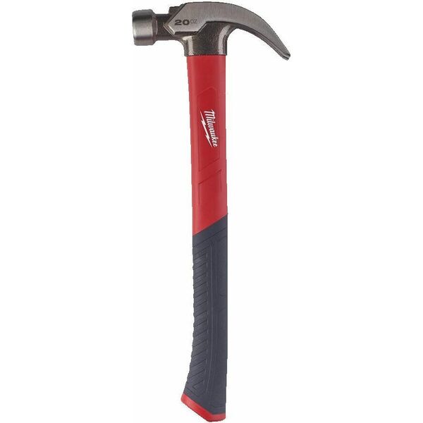 Milwaukee MILWAUKEE CARPENTER'S HAMMER 570g CURVED HANDLE FIBERGLASS