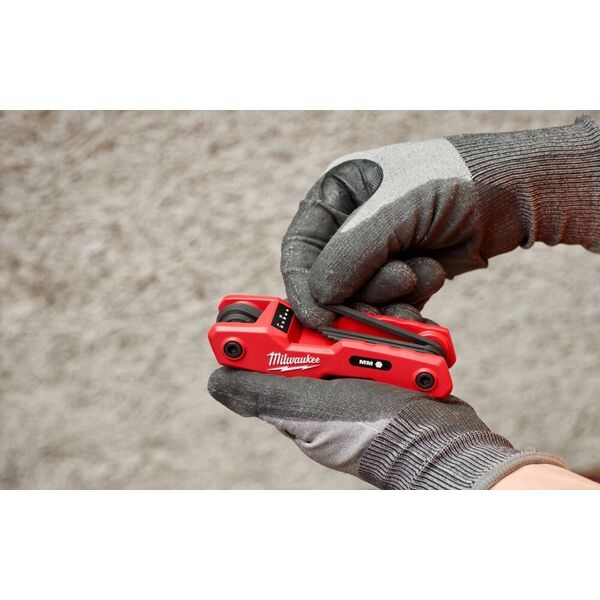Milwaukee MILWAUKEE ALLEN WRENCH FOLDABLE SET 8 pcs.
