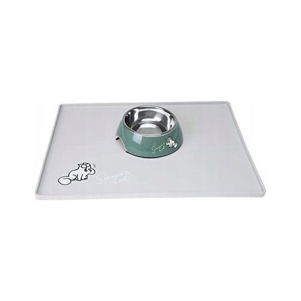Sourcing CAT MAT FOR BOWL L KARLIE 40X30X1CM GRAY