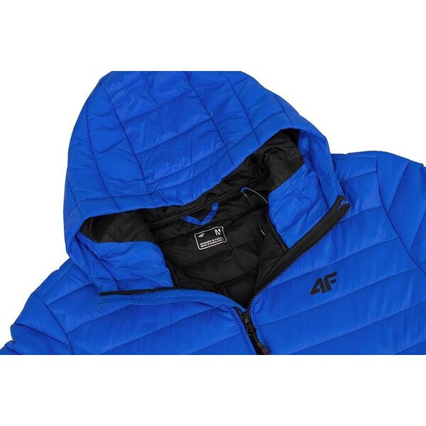 Kurtka męska 4f Kurtka męska puchowa 4F M240 niebieska 4FAW23TDJAM240 36S XL