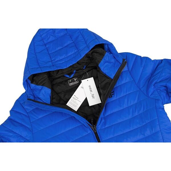 Kurtka męska 4f Kurtka męska puchowa 4F M240 niebieska 4FAW23TDJAM240 36S XL