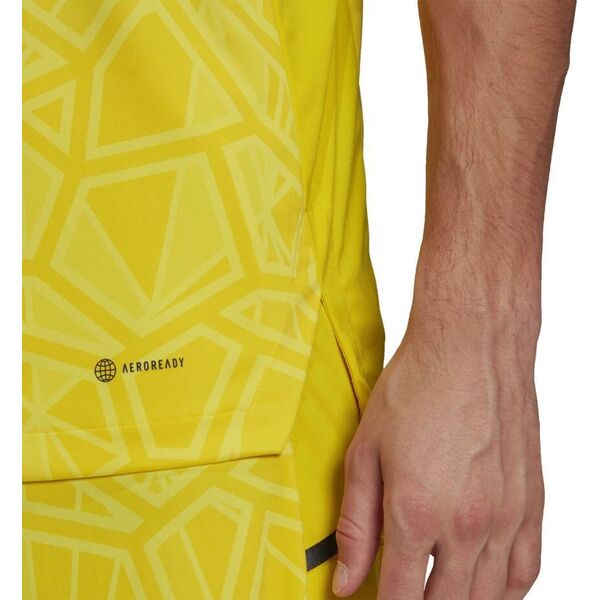 Adidas Koszulka męska adidas Condivo 22 Goalkeeper Jersey Short Sleeve żółta HF0138 S