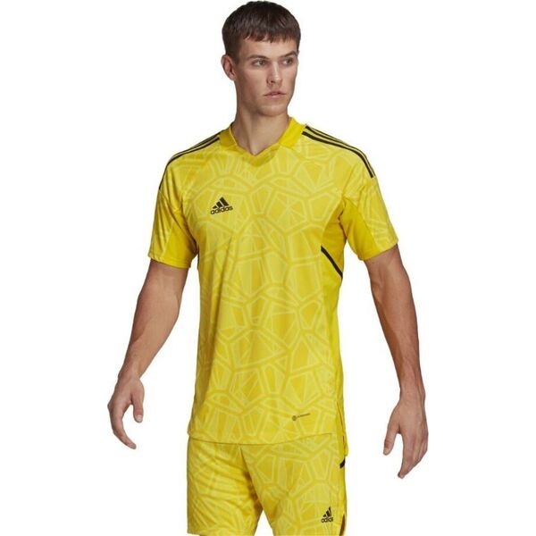 Adidas Koszulka męska adidas Condivo 22 Goalkeeper Jersey Short Sleeve żółta HF0138 XL