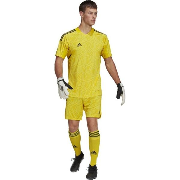 Adidas Koszulka męska adidas Condivo 22 Goalkeeper Jersey Short Sleeve żółta HF0138 XL
