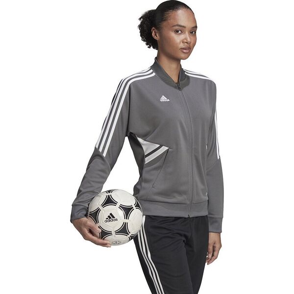 Adidas Bluza damska adidas Condivo 22 Track Jacket Full Zip szaro-biała HD2280 XS