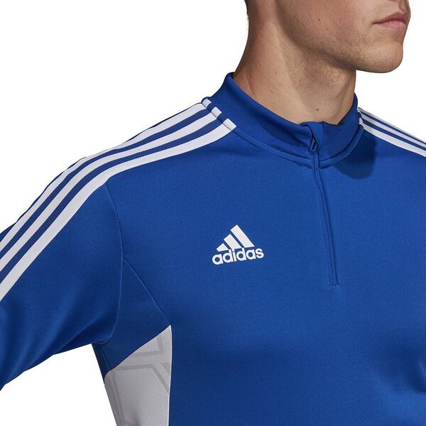 Adidas Bluza męska adidas Condivo 22 Training 1/2 zip niebiesko-biała HA6271 M