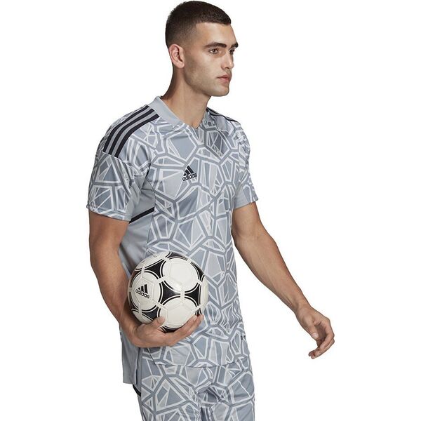 Adidas Koszulka męska Condivo 22 Goalkeeper Jersey Short Sleeve szara HB1622 XL