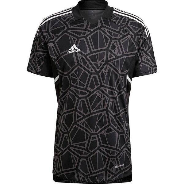Adidas Koszulka męska Condivo 22 Goalkeeper Jersey Short Sleeve czarna HB1619 S