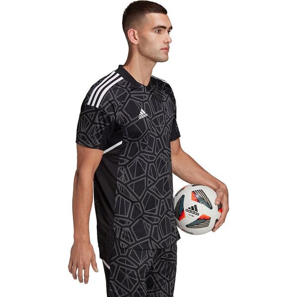 Adidas Koszulka męska Condivo 22 Goalkeeper Jersey Short Sleeve czarna HB1619 XL