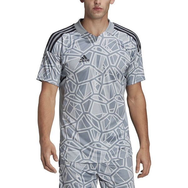 Adidas Koszulka męska Condivo 22 Goalkeeper Jersey Short Sleeve szara HB1622 L