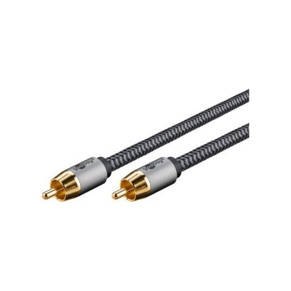 Kabel Goobay Kabel mono RCA, 10 m, Sharkskin Grey - Długość kabla 10 m