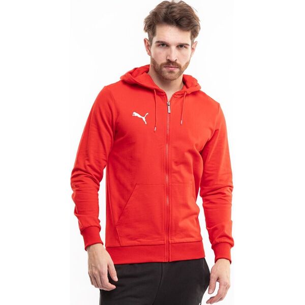 Puma Bluza męska Puma Team Goal Casuals Hooded czerwona 658595 01 M