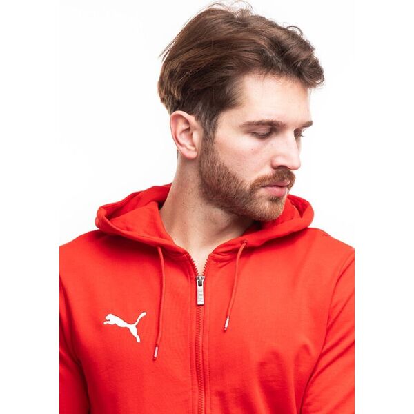 Puma Bluza męska Puma Team Goal Casuals Hooded czerwona 658595 01 L