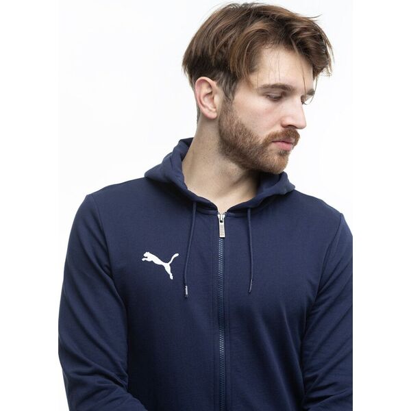 Puma Bluza męska Puma Team Goal Casuals Hooded granatowa 658595 06 XL