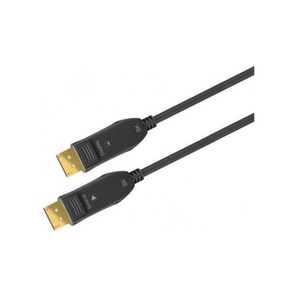 Kabel Goobay Kabel łączący światłowodowy DisplayPort 1.4 Hybrid, - Długość kabla 20 m