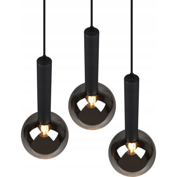 Lampa wisząca Sourcing PENDANT LIGHT CLAYTON 3XE27 MATT BLACK