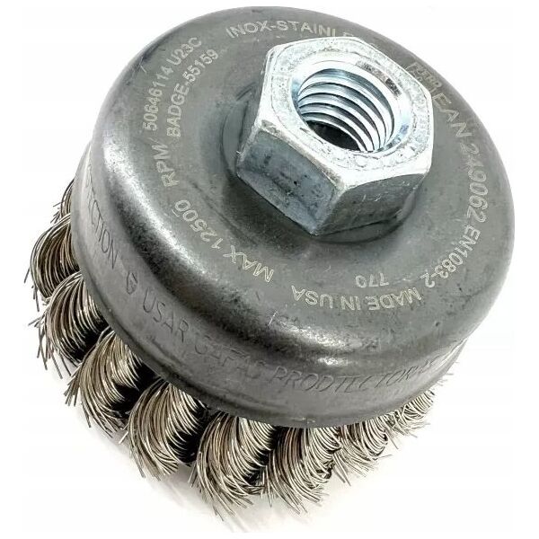 Sourcing Metal brush-cup O65 PFERD TBG INOX 0.35